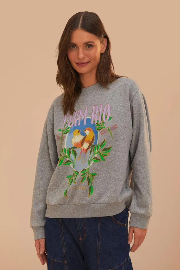 Women Grey Farm Rio Sweatshirt Grey FARM Rio Sweaters and Sweatshirts
