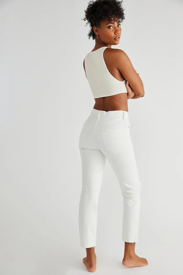 Women HighRise Jeans Free People AGOLDE Riley Jeans Veil