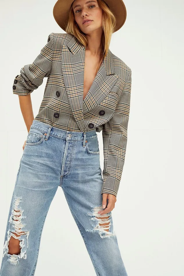 Women HighRise Jeans Free People Citizens Of Humanity Emery Long Jeans Oakview