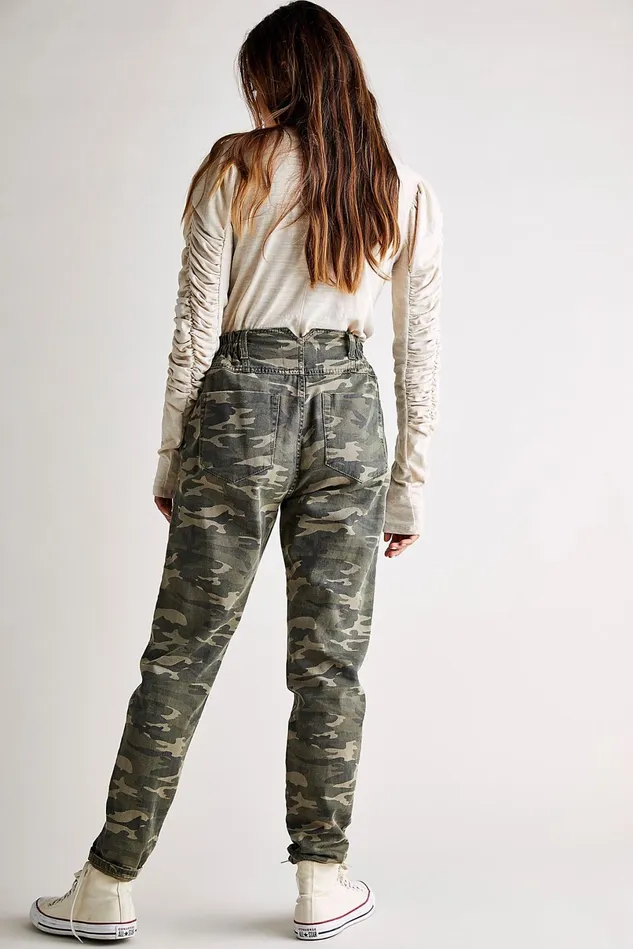 Women HighRise Jeans Free People OneTeaspoon Pioneer Skinny Jeans Camo