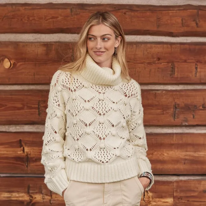 Women Ice Kissed Turtleneck Ivory Sundance Catalog Sweaters Women Ice Kissed Turtleneck Ivory Sundance Catalog Sweaters