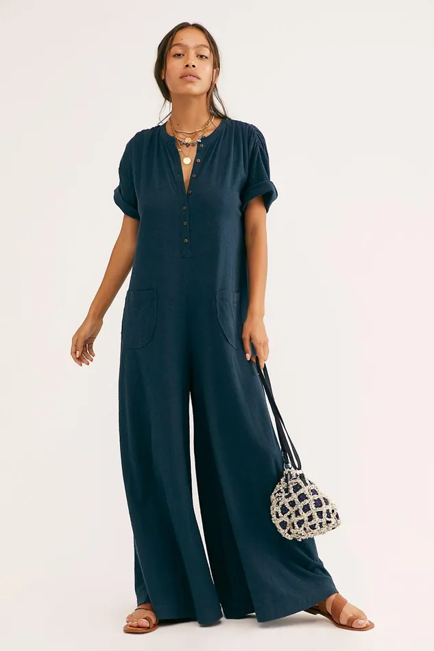 Women Jumpsuits Free People My Go To Jumper High Tide