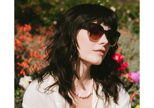 Women Juniper Matte Black Honey Tortoise Fade W Soft Touch Finish TOMS Sunglasses