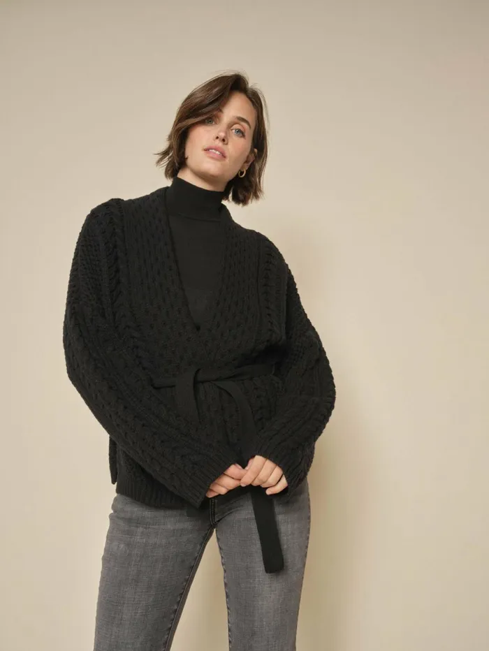 Women Knits MOS MOSH MMErsa Knit Cardigan Black
