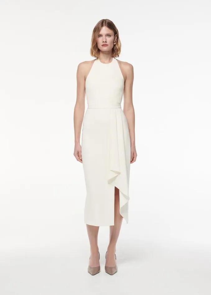 Women Knitwear Roland Mouret Halter Neck Flat Knit Bodysuit