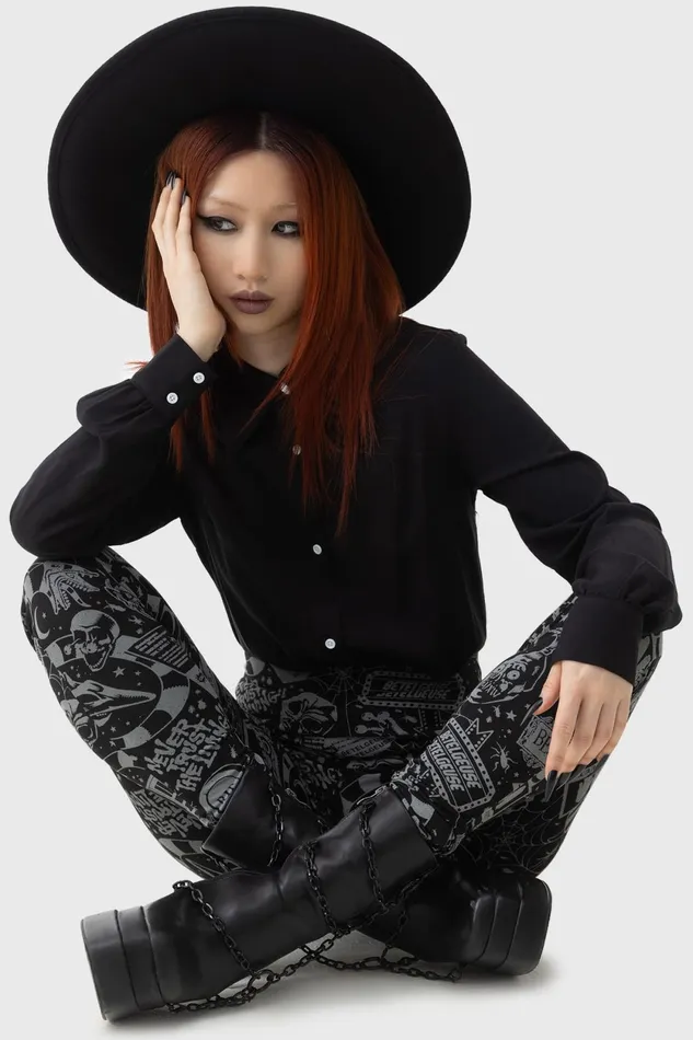 Women Leggings Killstar Never Trust The Living Leggings