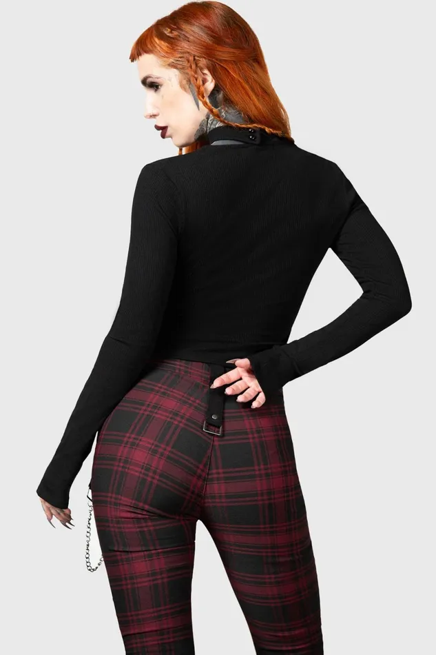 Women Long Sleeves Killstar Starcanum Top