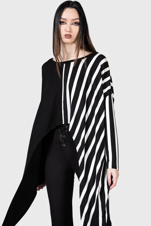 Women Long Sleeves Killstar Zailies Doom Top