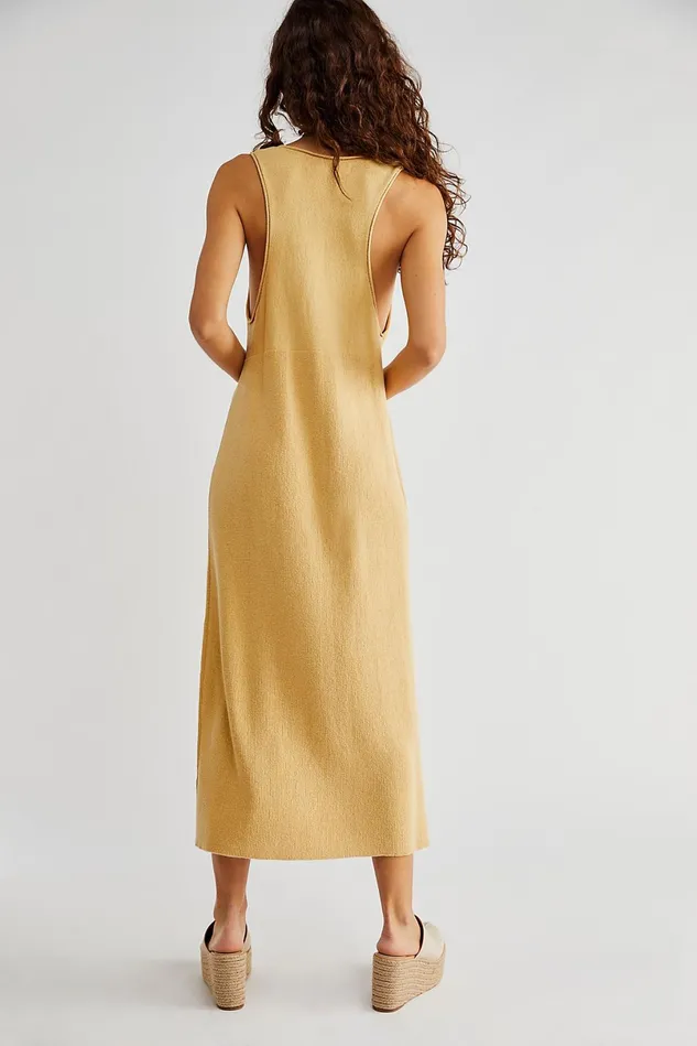 Women Loungewear Free People Bailey Sweater Midi Dress Ginger Sugar