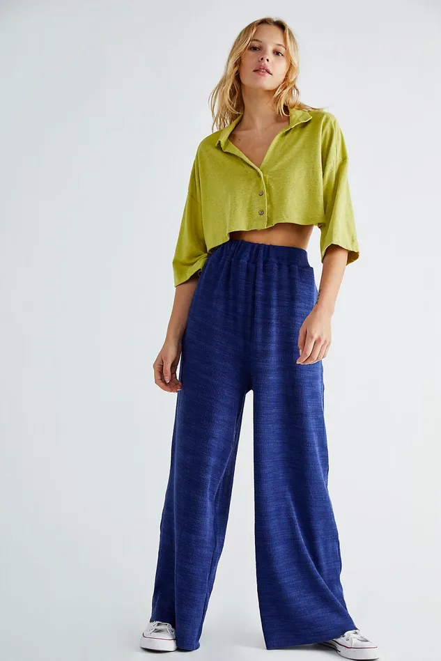 Women Loungewear Free People Sarah Set Grasses Greener Combo