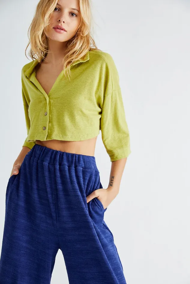 Women Loungewear Free People Sarah Set Grasses Greener Combo