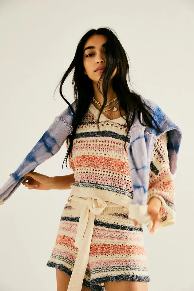 Women Loungewear Free People Stripes For Days Set Sunset Combo