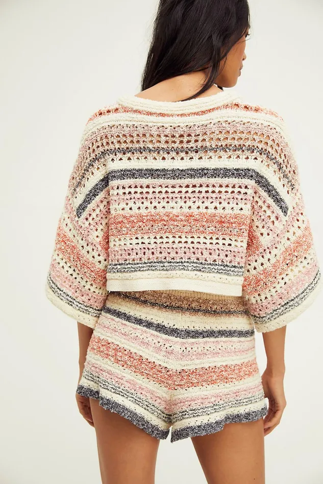 Women Loungewear Free People Stripes For Days Set Sunset Combo