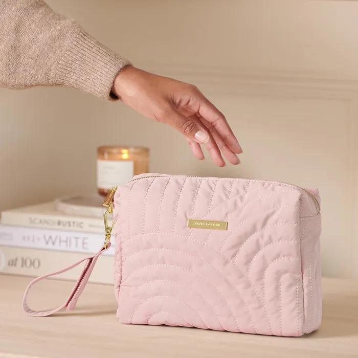 Women Makeup and Wash Bags Katie Loxton Quilted Wristlet Organiser 8211 Blush Pink Women Makeup and Wash Bags Katie Loxton Quilted Wristlet Organiser 8211 Blush Pink