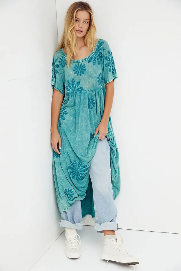 Women Maxi Dresses Free People Blooming Tee Dress Mountain Majesty