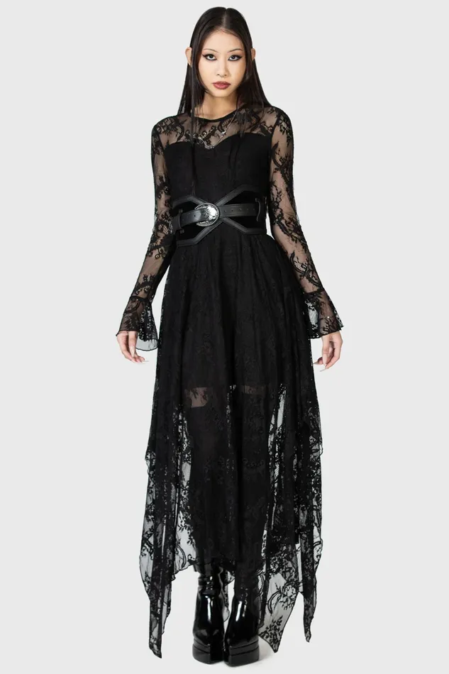 Women Maxi Killstar Shadow Figure Maxi Dress