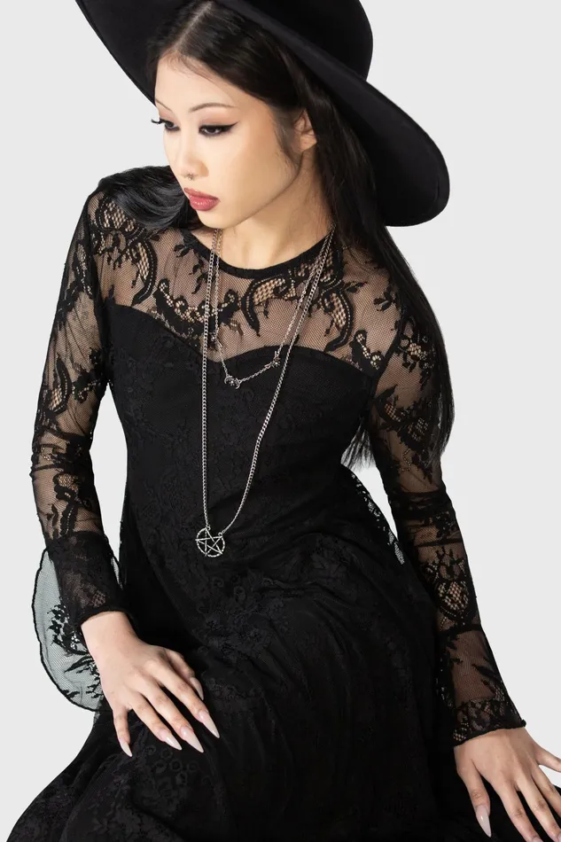 Women Maxi Killstar Shadow Figure Maxi Dress