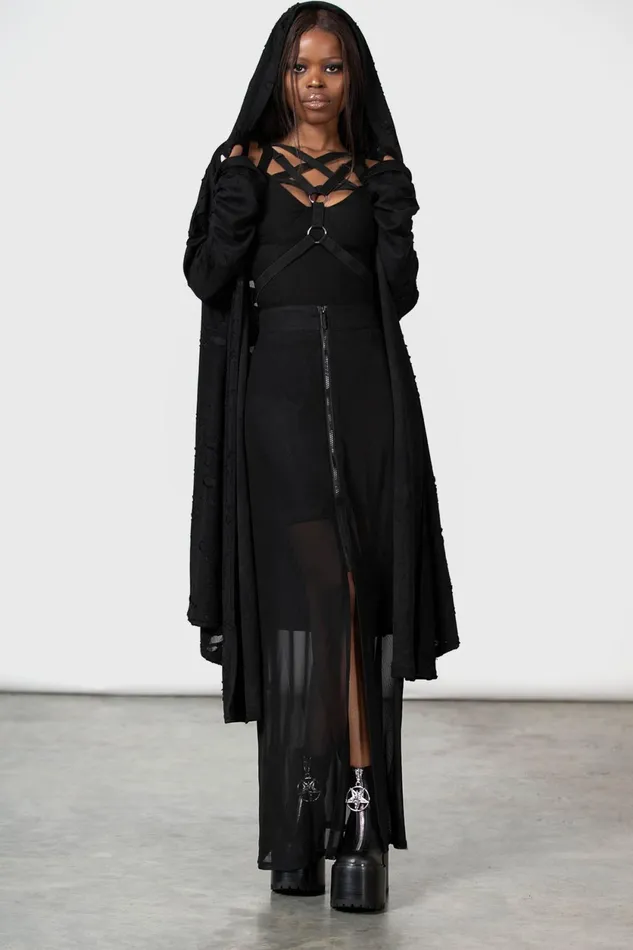 Women Maxi Skirts Killstar Gibbous Moon Maxi Skirt