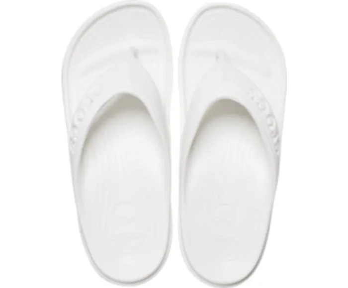 WomenMen Baya Flip White Crocs Sandals