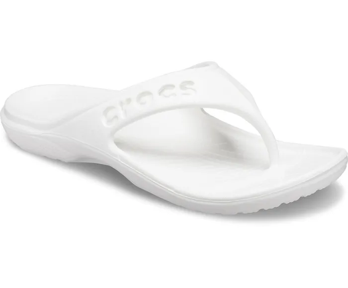 WomenMen Baya Flip White Crocs Sandals