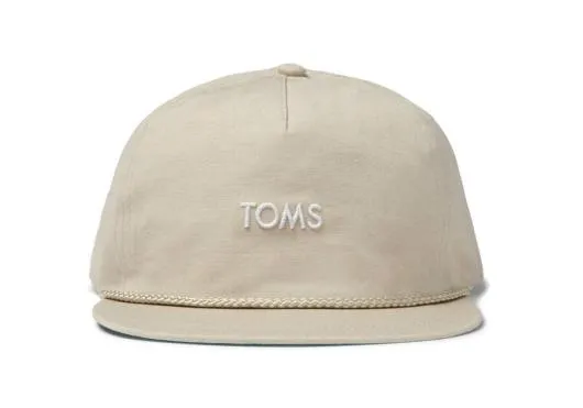 WomenMen TOMS Cotton Canvas Hat Natural TOMS Hats and Beanies