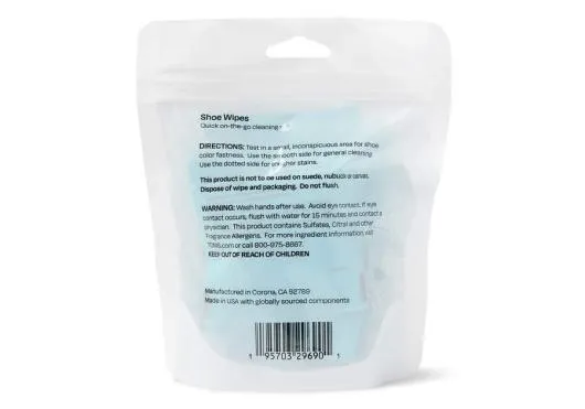 WomenMen TOMS Shoe Cleaning Wipes 8 Pack White TOMS Shoe Care