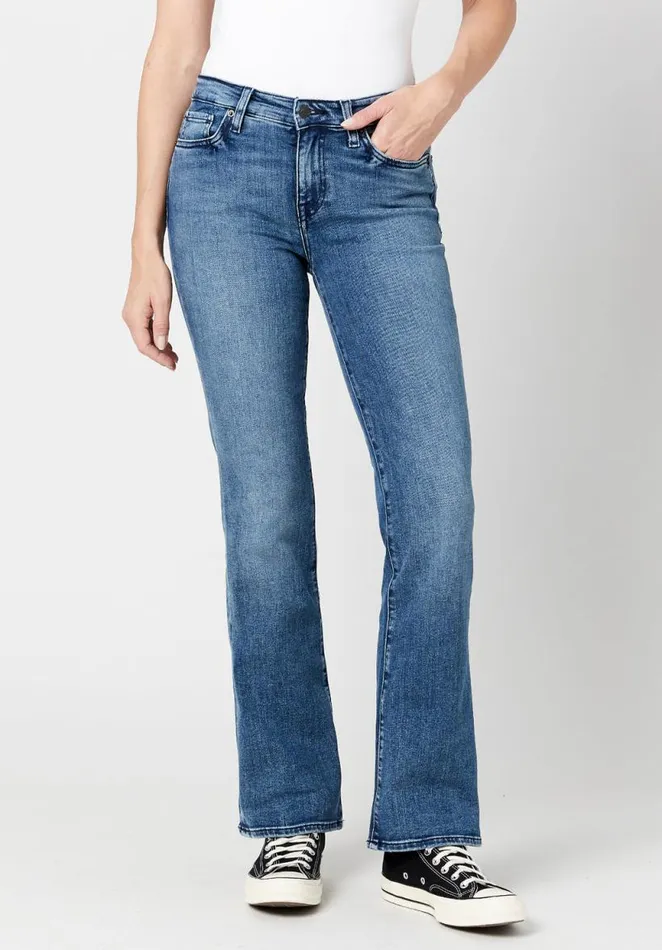 Women Mid Rise Bootcut Queen Stonewashed Jeans Indigo Buffalo David Bitton Flare and Bootcut Women Mid Rise Bootcut Queen Stonewashed Jeans Indigo Buffalo David Bitton Flare and Bootcut