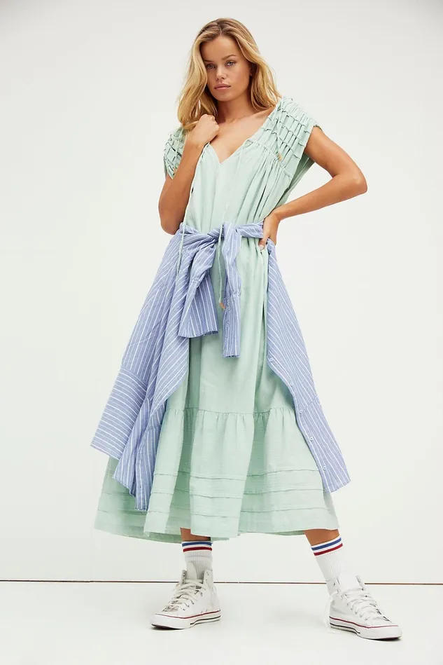 Women Midi Dresses Free People In The Mood For This Midi Dress Succulent