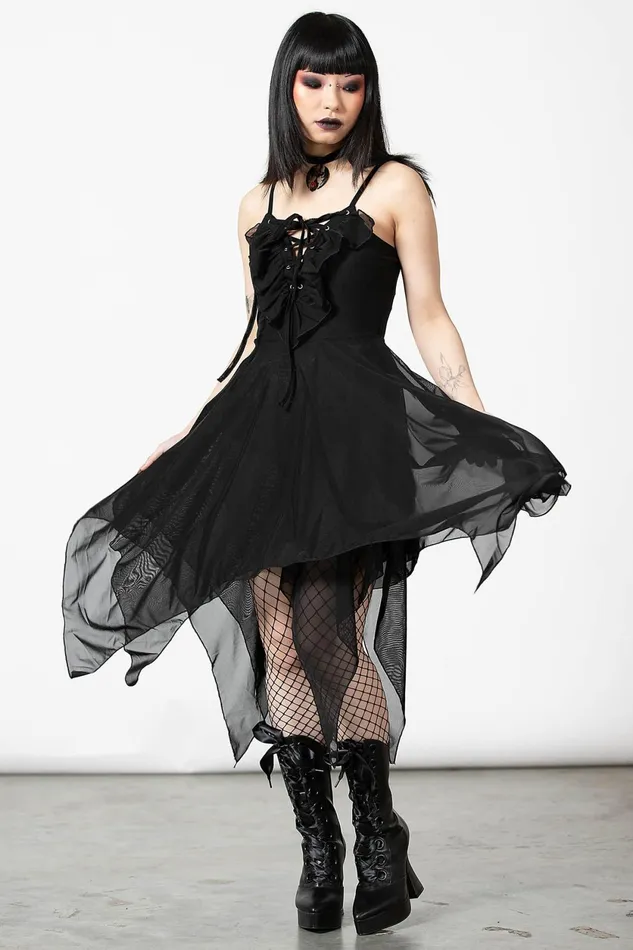 Women Midi Killstar Anshee LaceUp Dress