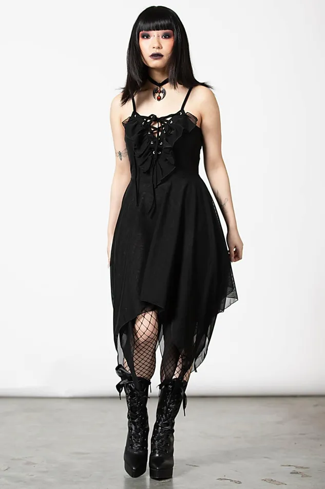 Women Midi Killstar Anshee LaceUp Dress