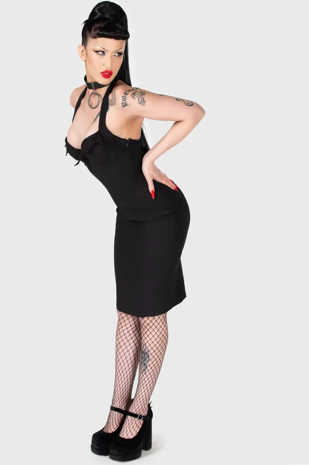 Women Midi Killstar Classy Chassy Dress