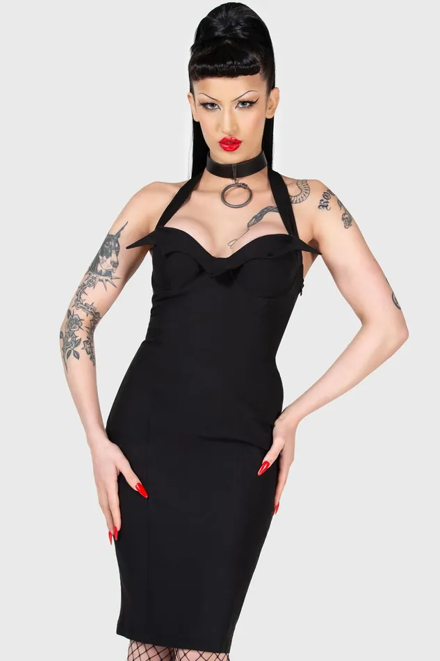 Women Midi Killstar Classy Chassy Dress
