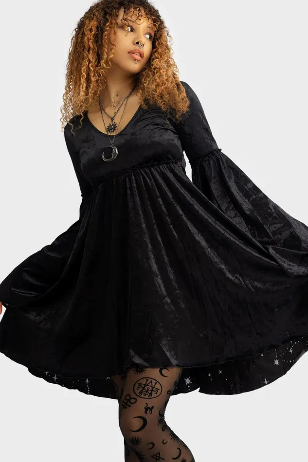 Women Mini Killstar Coma Star Mini Dress