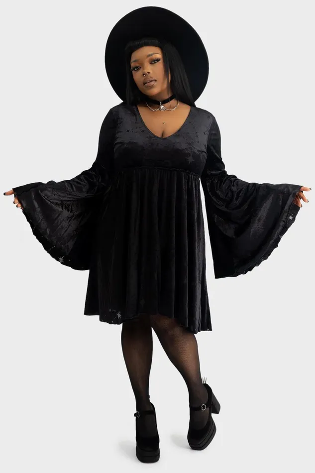Women Mini Killstar Coma Star Mini Dress