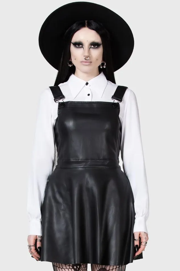Women Mini Killstar Neve Pinafore Dress