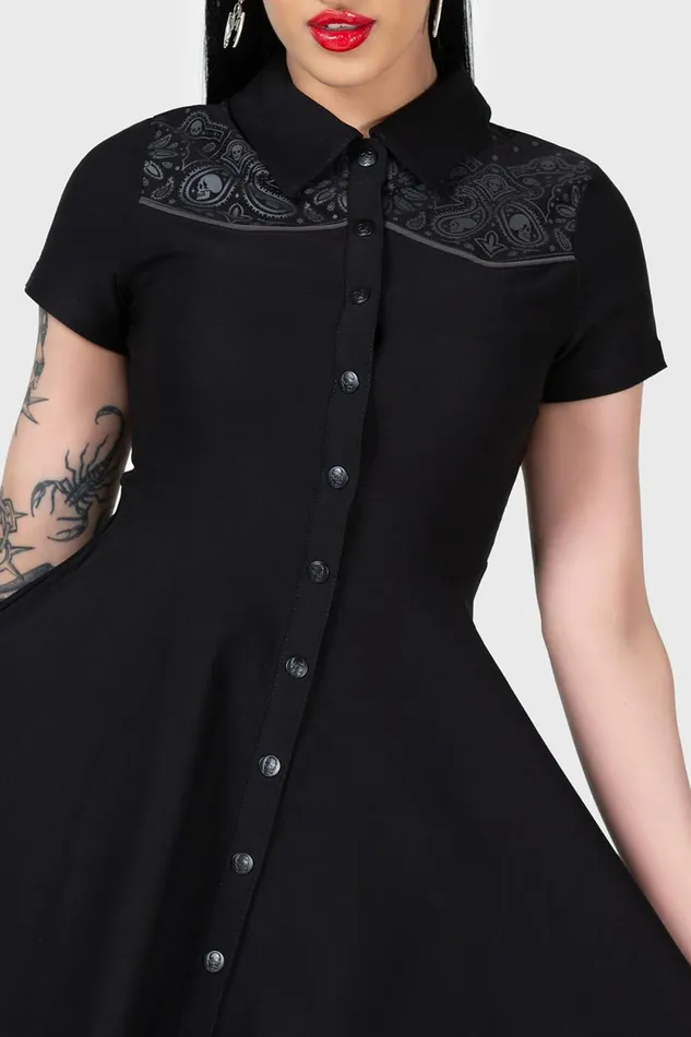 Women Mini Killstar No Where039s Ville Skater Dress