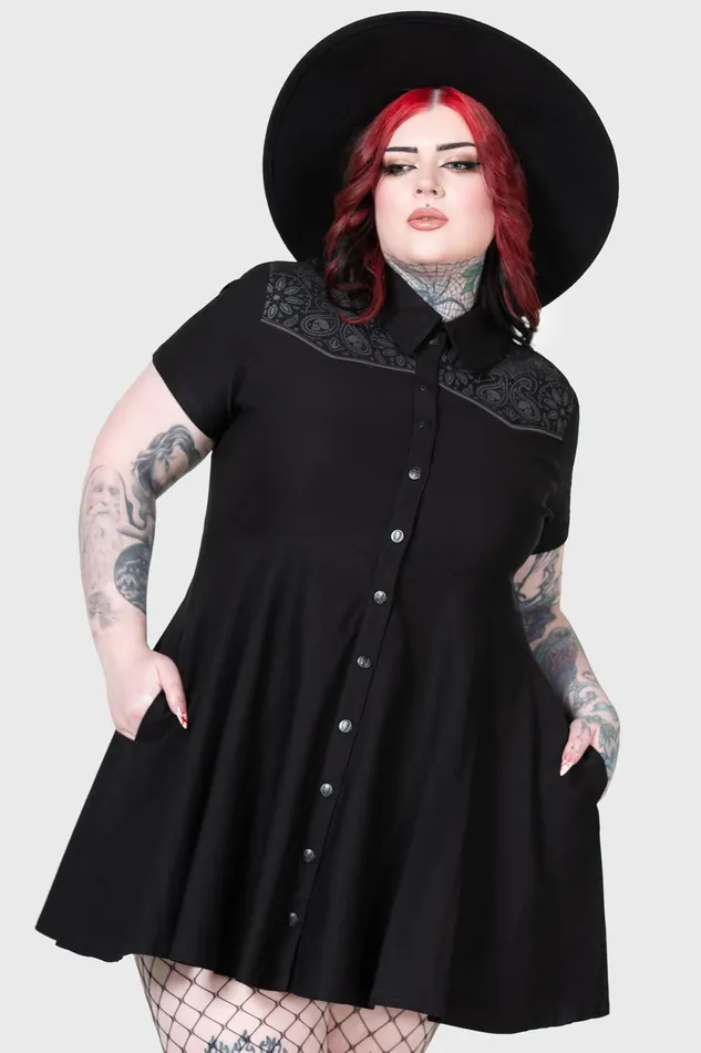 Women Mini Killstar No Where039s Ville Skater Dress