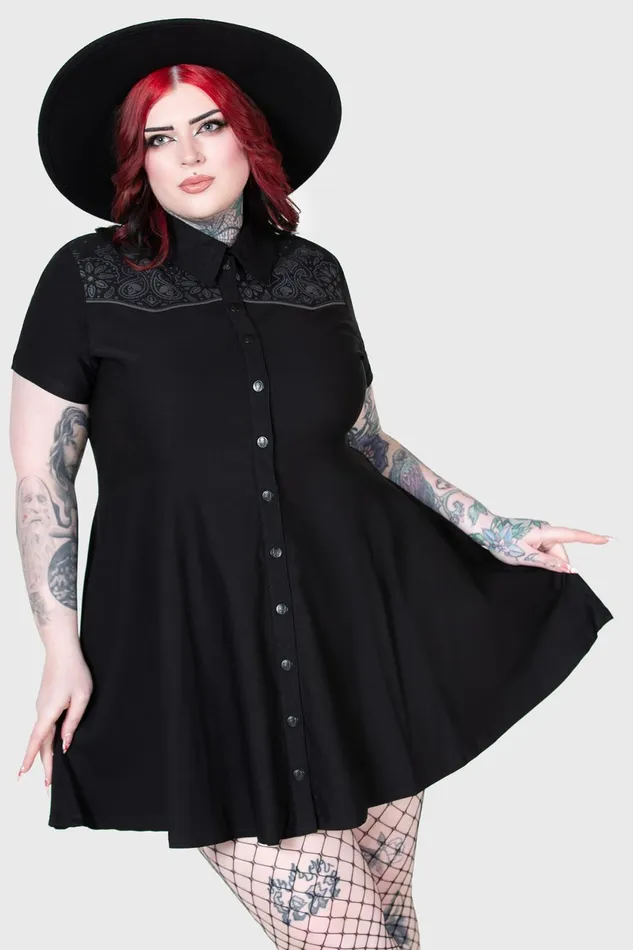 Women Mini Killstar No Where039s Ville Skater Dress