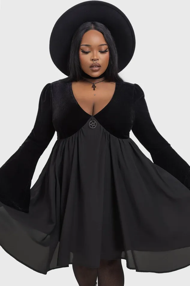 Women Mini Killstar Nyctogrim Dress