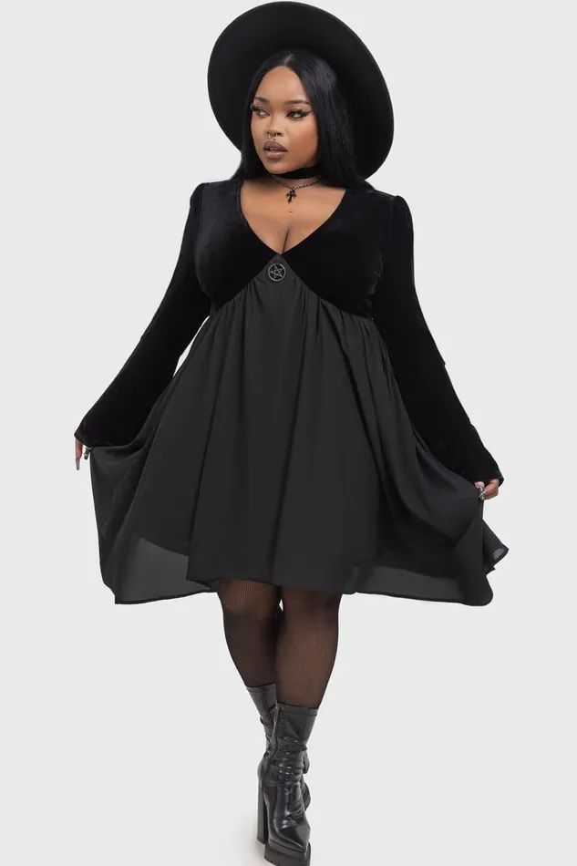 Women Mini Killstar Nyctogrim Dress