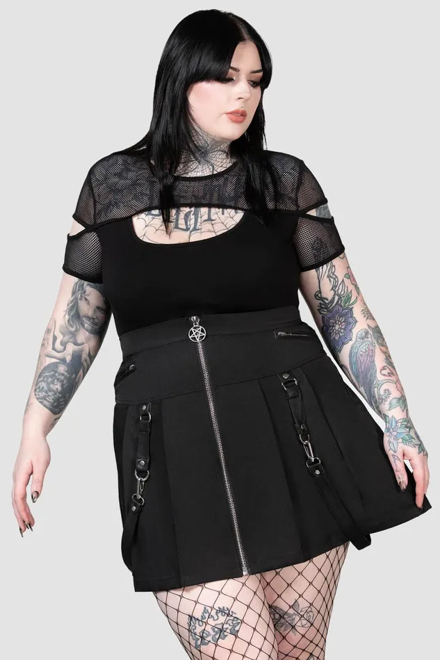 Women Mini Skirts Killstar Blaire Btch Mini Skirt B