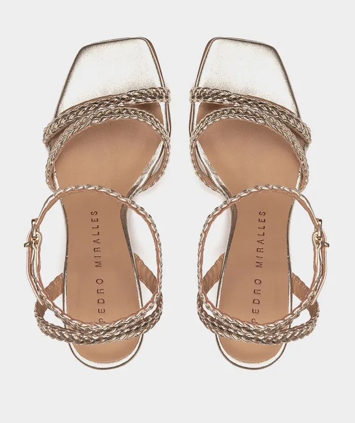 Women Mogn Metallic 8211 Heeled Sandals Pedro Miralles