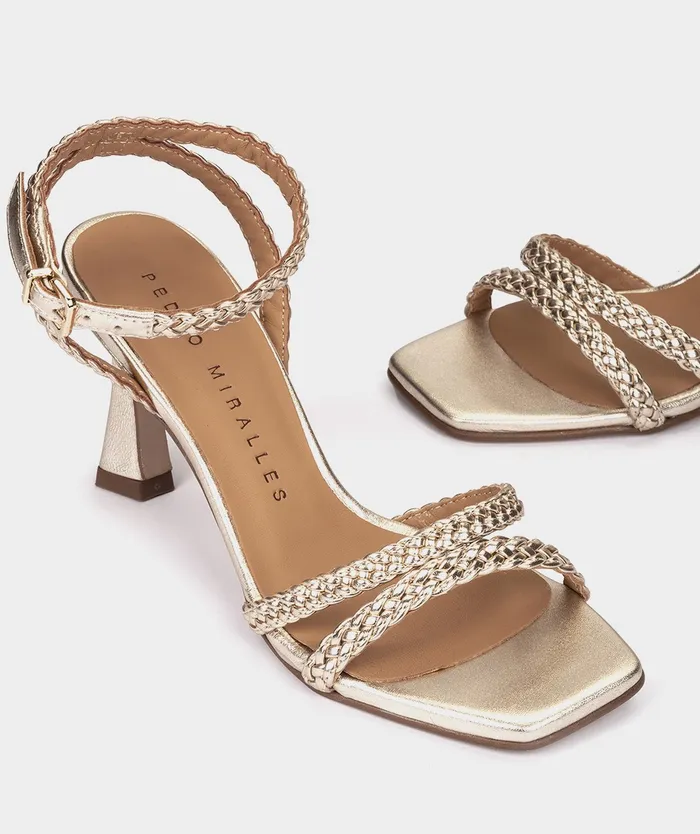 Women Mogn Metallic 8211 Heeled Sandals Pedro Miralles
