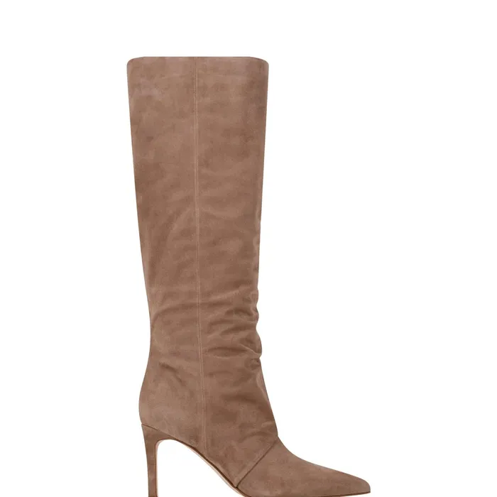 Women Narysa Dress Boot Natural Suede Marc Fisher Boots