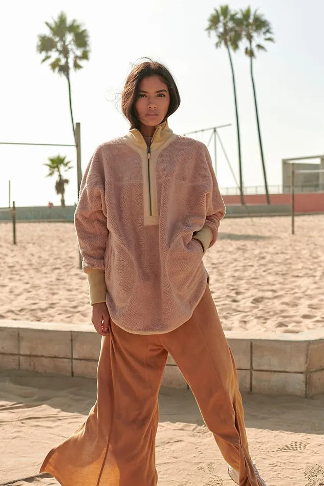 Women Outerwear Free People Mountain Dreamin039 Reversible Pullover Cameo Dust Women Outerwear Free People Mountain Dreamin039 Reversible Pullover Cameo Dust