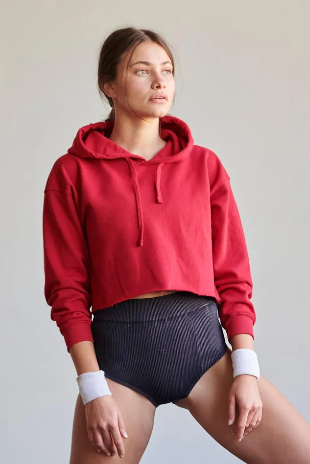 Women Outerwear Free People Upcycle Hoodie Chili