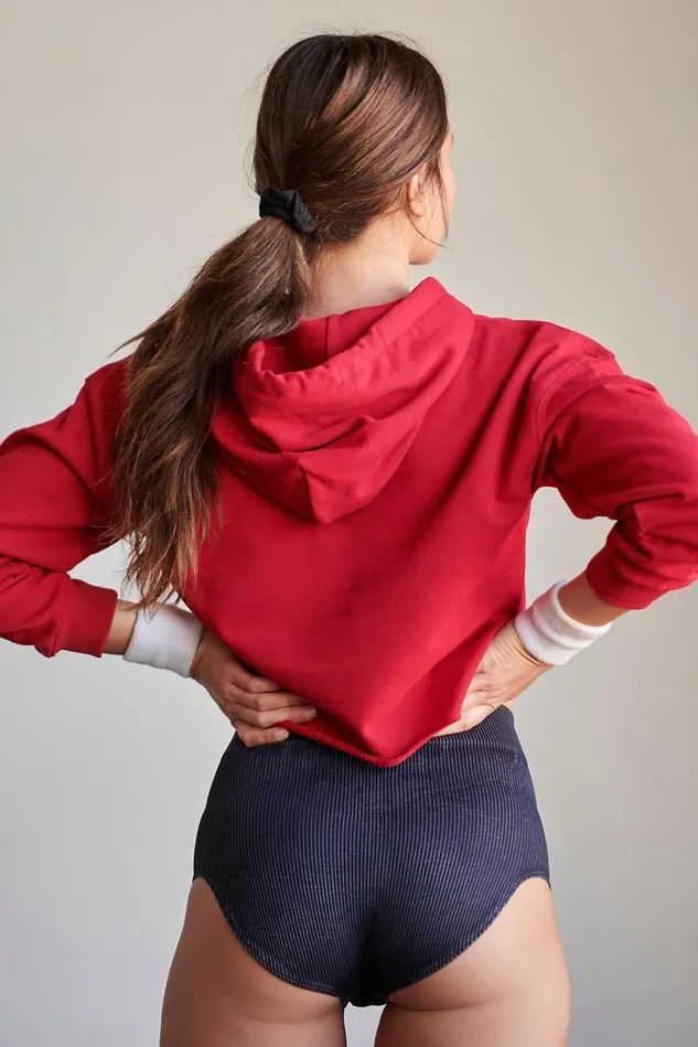 Women Outerwear Free People Upcycle Hoodie Chili