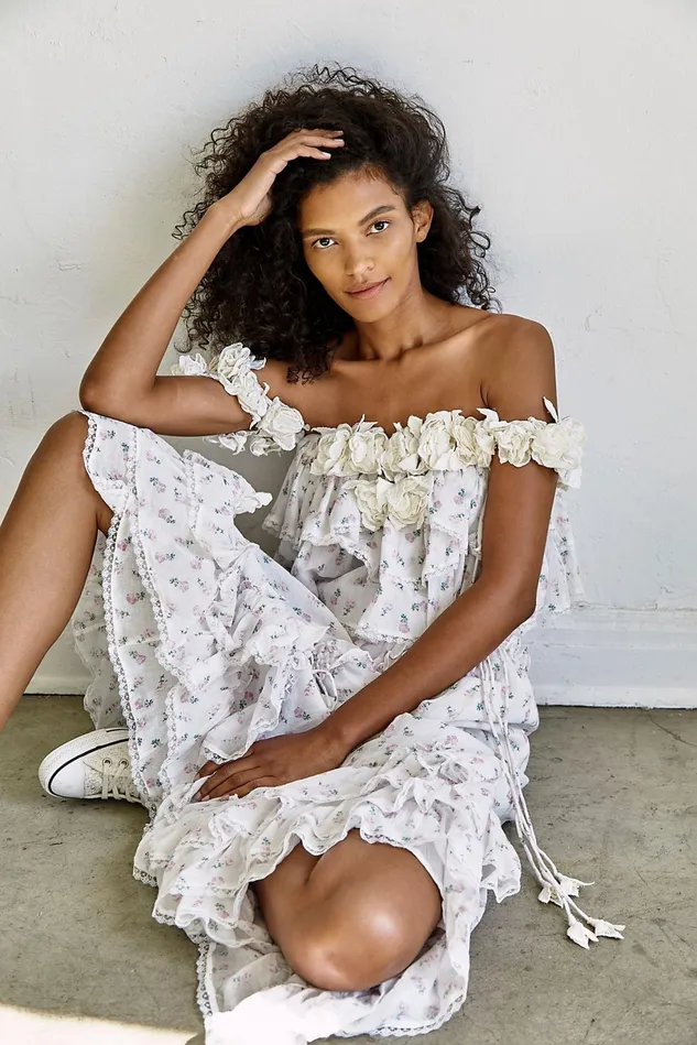 Women Party Dresses Free People And She Was Set Cherub Roses