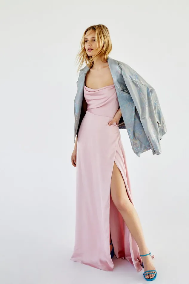 Women Party Dresses Free People The Rosabel Maxi Dress Pale Lilac