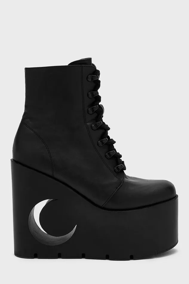 Women Platforms Killstar Crescent Boots